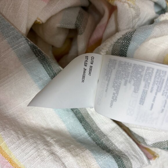 Billabong x The Salty Blonde Weaver Striped Jumpsuit Size M Beach Wide Leg Tie - Picture 12 of 16